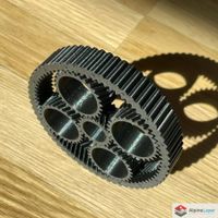 Planetary Gear Fidget Spinner 3D Printed White