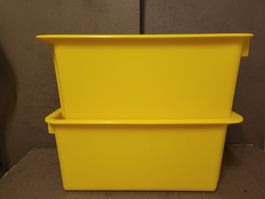 10er Drehstapelbehälter Aufbewahrungsbox gelb