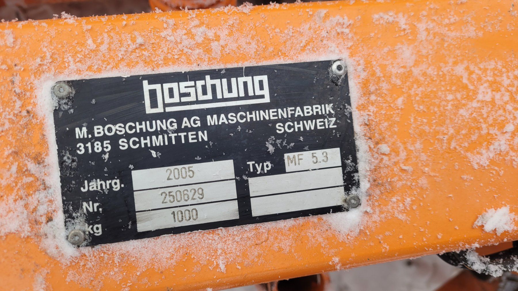 Boschung Sgombero neve: Schneepflug Boschung 3.6m – Usato da Kerns venduto da avr75 4