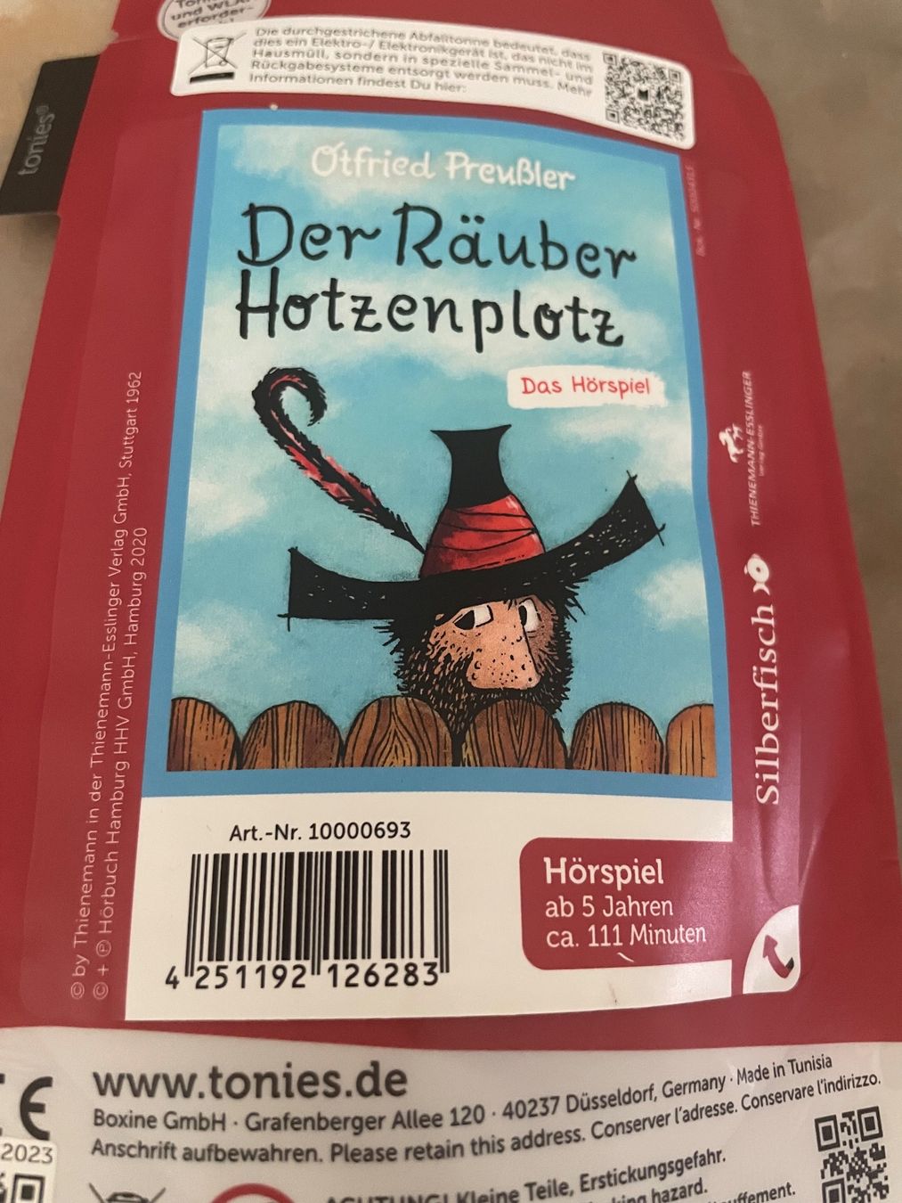 Tonies Statuette: Tonie Räuber Hotzenplotz – Nuovo e nell'imballaggio originale da Niederlenz venduto da JasminaK01