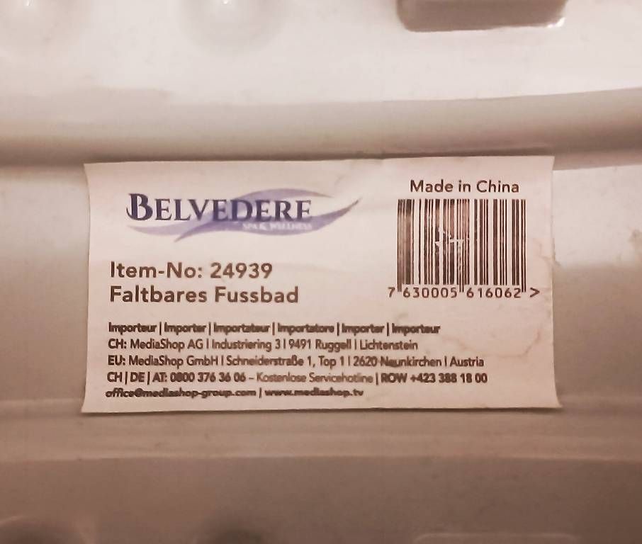 Dispositivi per massaggi: Faltbare Fußmassagewanne – Usato da Bern venduto da sv-trade 1