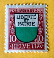 Nr.J 13 Pro Juventute UNGESTEMPELT 1919   