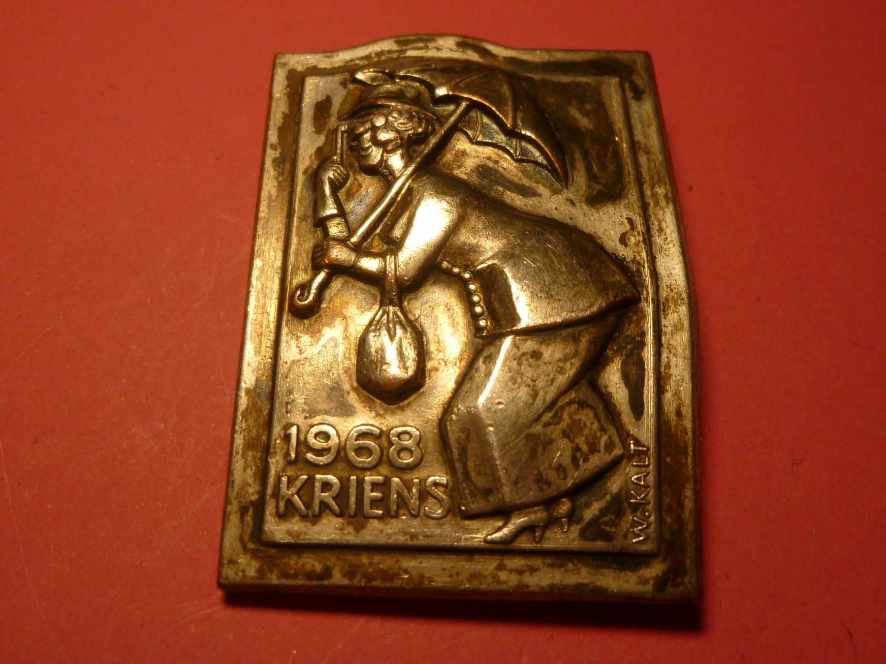 Placchette & Badge: KRIENS 1968 SILBER – Usato da Ried (Muotathal) venduto da Mandarin02