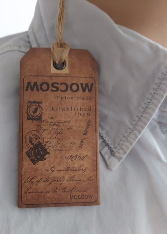 Camicie: Neues Moscow Herren Hemd Gr. L, hellblau – Nuovo e nell'imballaggio originale da Basel venduto da Mazzo84 2