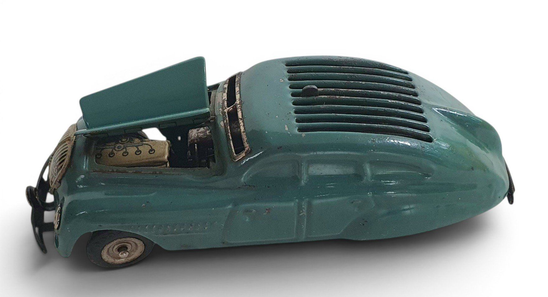 Schuco Giocattoli: Vorkriegs Schuco KOMMANDO-AUTO 2000 – Difettoso da Rickenbach b. Wil venduto da klassikmarkt.ch 6