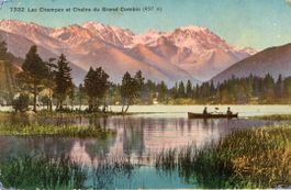 Champex  VS  et Châine du Grand combin     en 1910