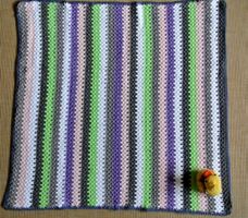 Babydecke Cotton Stripes 78 x 72cm *neu