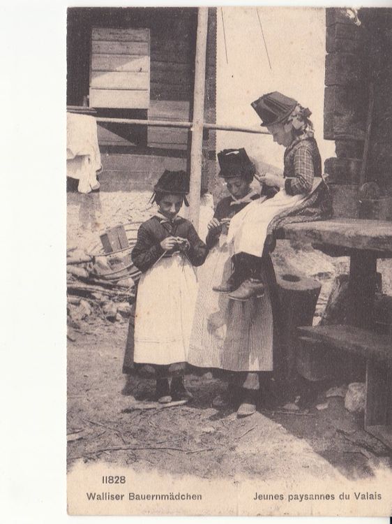 Walliser Bauernmädchen ca. 1910 | Kaufen auf Ricardo