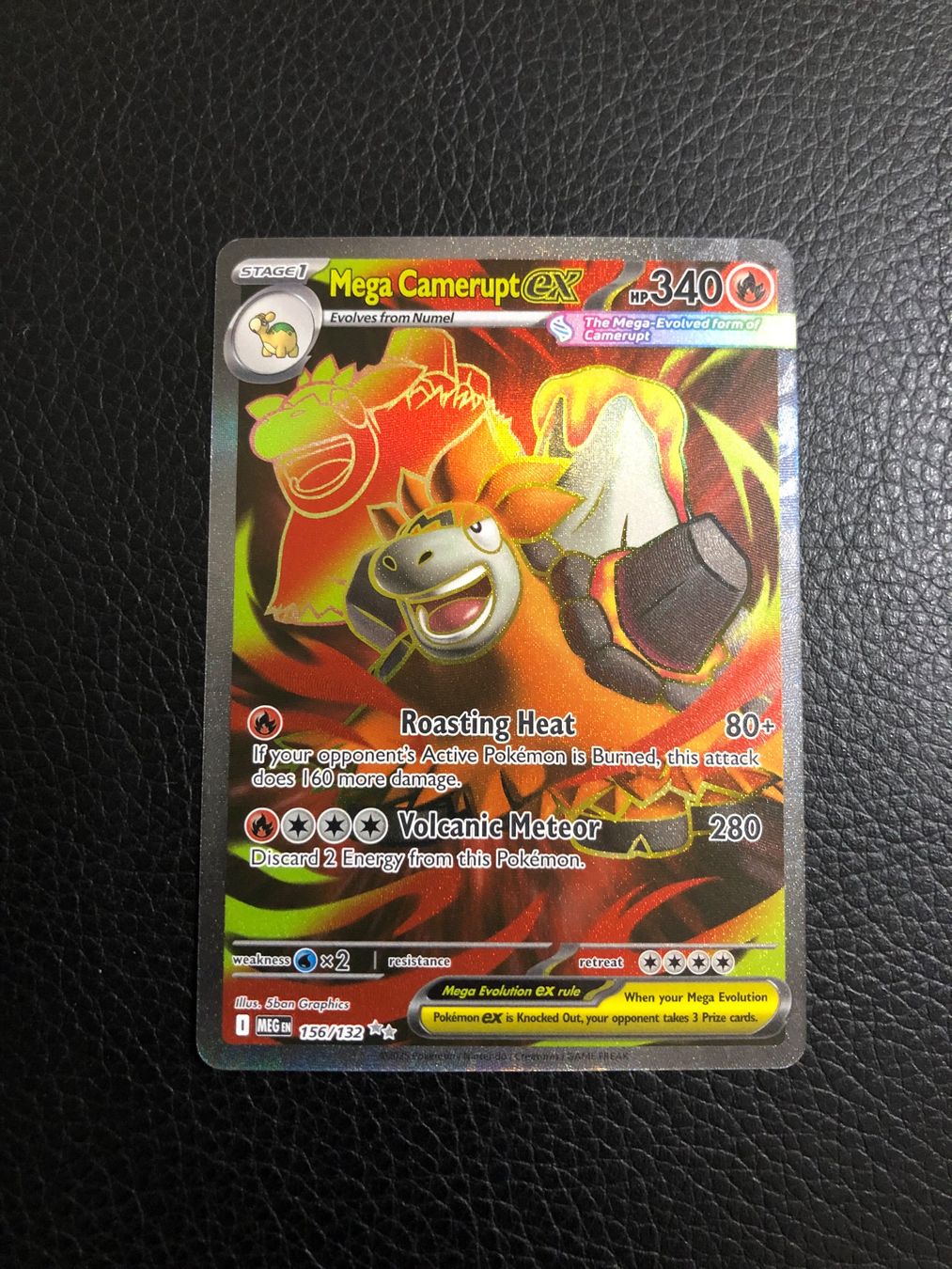 Pokémon Carte collezionabili: Mega Evolution - Mega Camerupt ex Full Art 156/132 NM Ab 1 – Usato da Paradiso venduto da Pkmn10