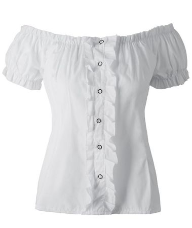Damen Trachtenbluse weiss Grösse XL neu