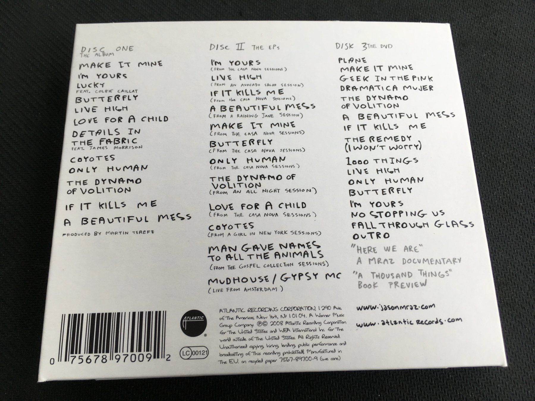 CD: Jason Mraz - We Sing, We Dance, We Steal Things -CD- 2CD DVD – Usato da St.Gallen venduto da MedienJoe 2