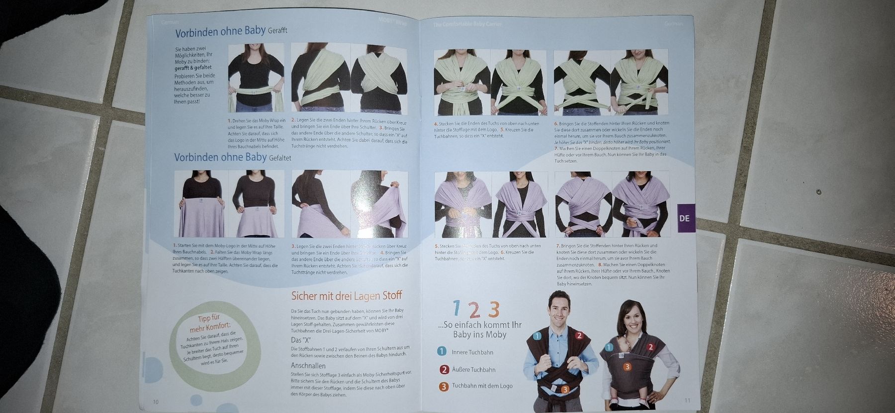 Moby Wrap Marsupi portabebè: Babytragetuch (Moby Wrap) – Usato da Zuzwil SG venduto da Zerospin 1