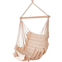 MacaMex SoftChair Creme - uni natur weiß, gepolstert FSC