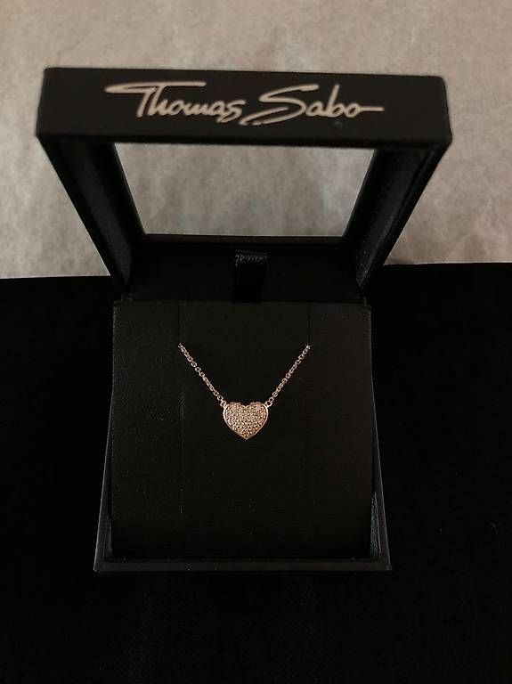 Thomas Sabo Catenine: Thomas Sabo Collana a cuore Nuova – Nuovo (secondo la descrizione) da Pregassona venduto da Isapam 1