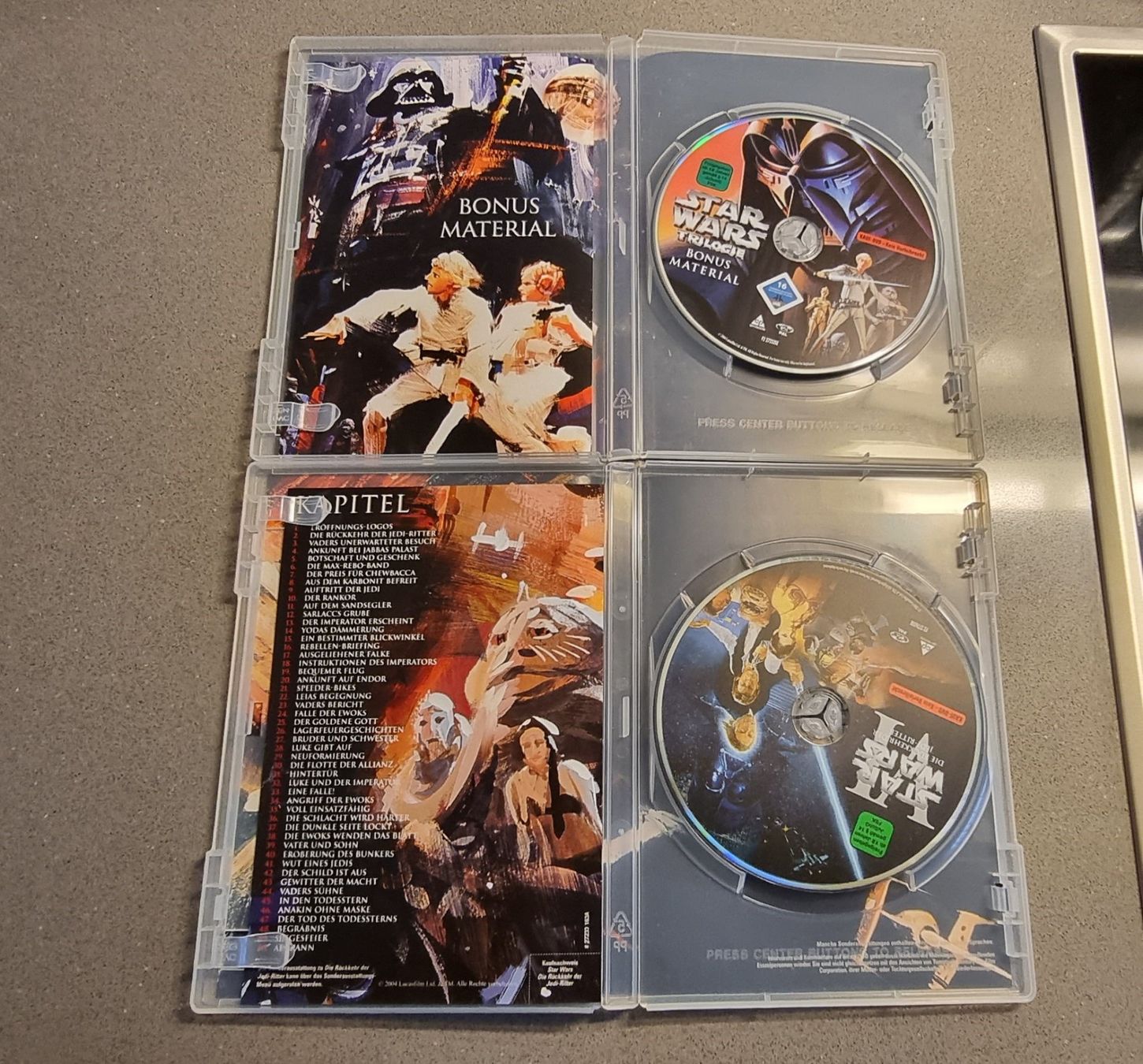 Tutti i DVDs: STAR WARS TRILOGIE + Bonus DVD – Usato da Niedergösgen venduto da rex_5013 4