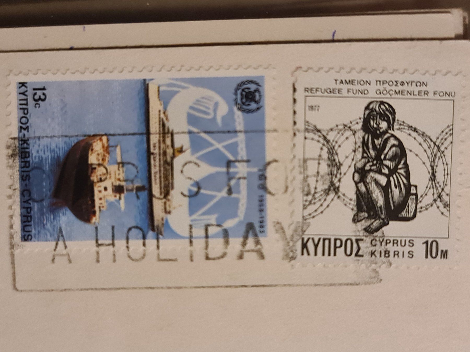 Cartoline postali: Adonia Beach Hotel Zypern Postkarte 1984 – Usato da Dintikon venduto da Vexi 1