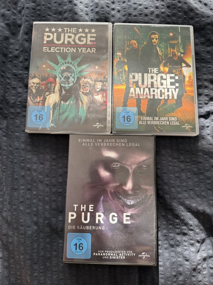 Alle DVDs: 3x The Purge DVD  – Gebraucht aus Herisau von antonysGC
