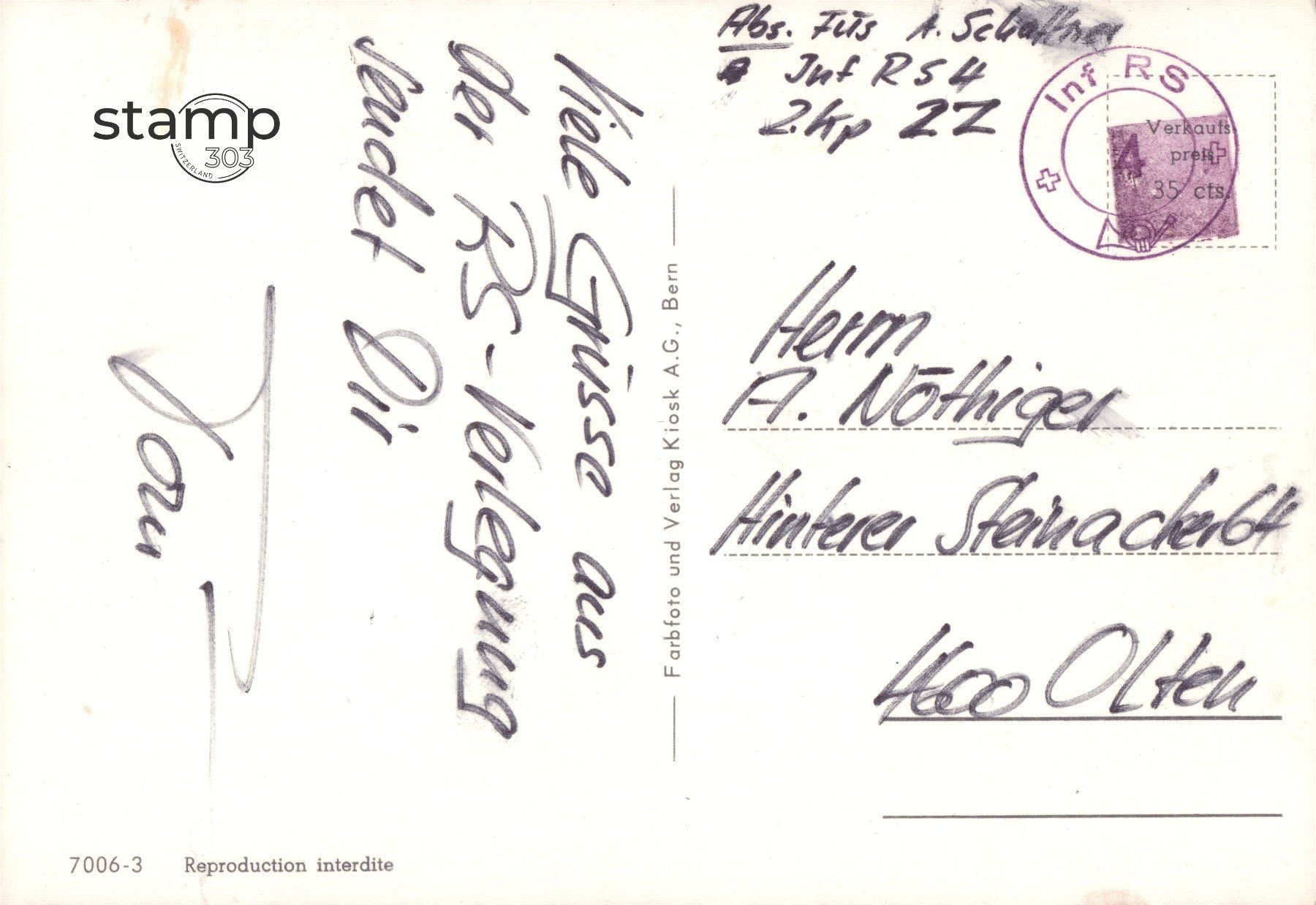 Cartoline postali: AK Biglen – Usato da Eggersriet venduto da stamp303 1