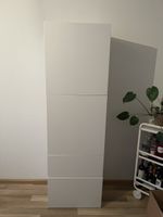 BESTA Hochschrank IKEA weiss mit Regalen und Schubladen