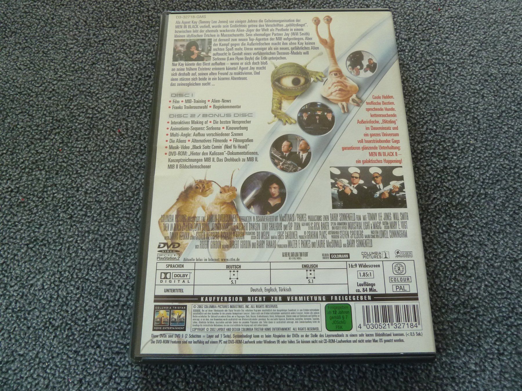 Tutti i DVDs: 2 DVD's "Men in Black II" Science-Fiction-Action mit ... – Usato da Hofstetten SO venduto da LudoHoFl 1