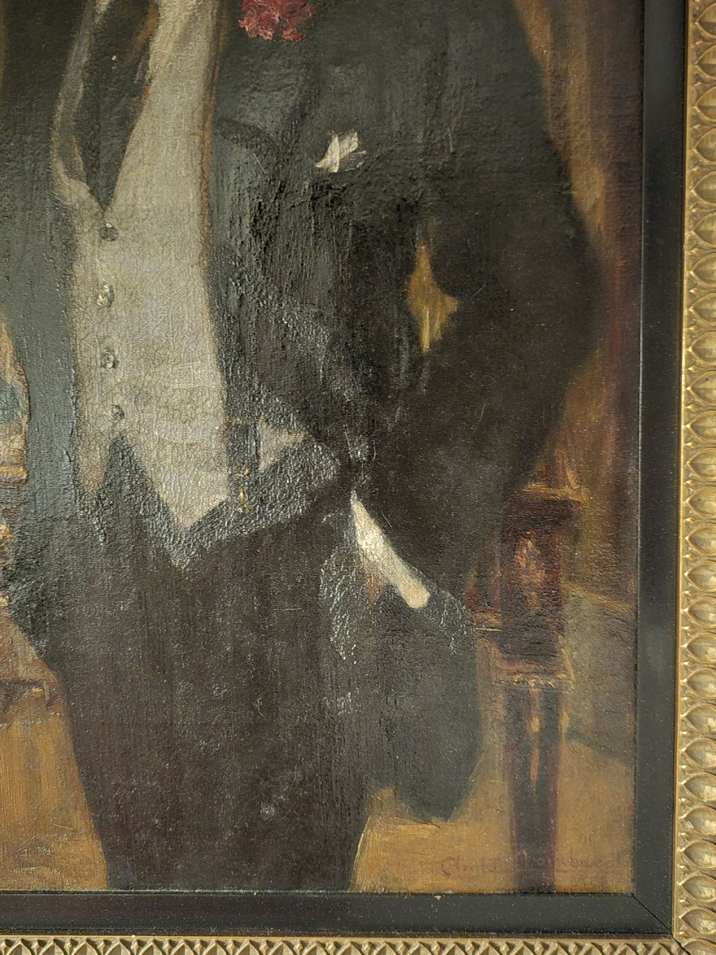 Dipinti: Antike Painting signed 1919 – Usato da Bern venduto da Mr.Garcia300 2