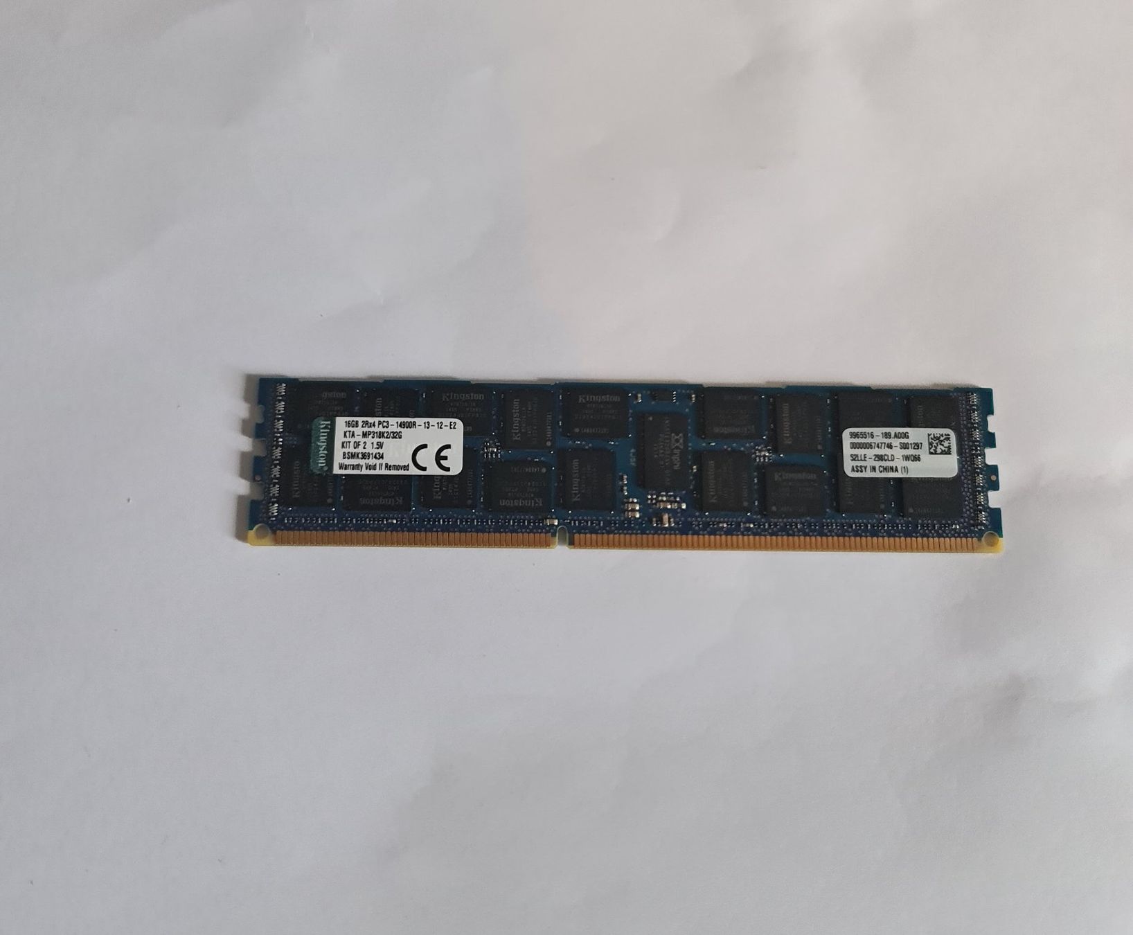 PCs: 16gb 2rx4 pc3 14900R 13 12 e2 – Gebraucht aus zürich von R-N-J