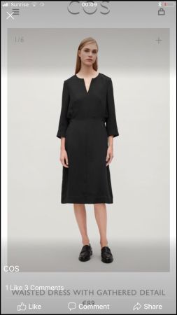COS Dress Kleid Freizeitkleid Gr 36