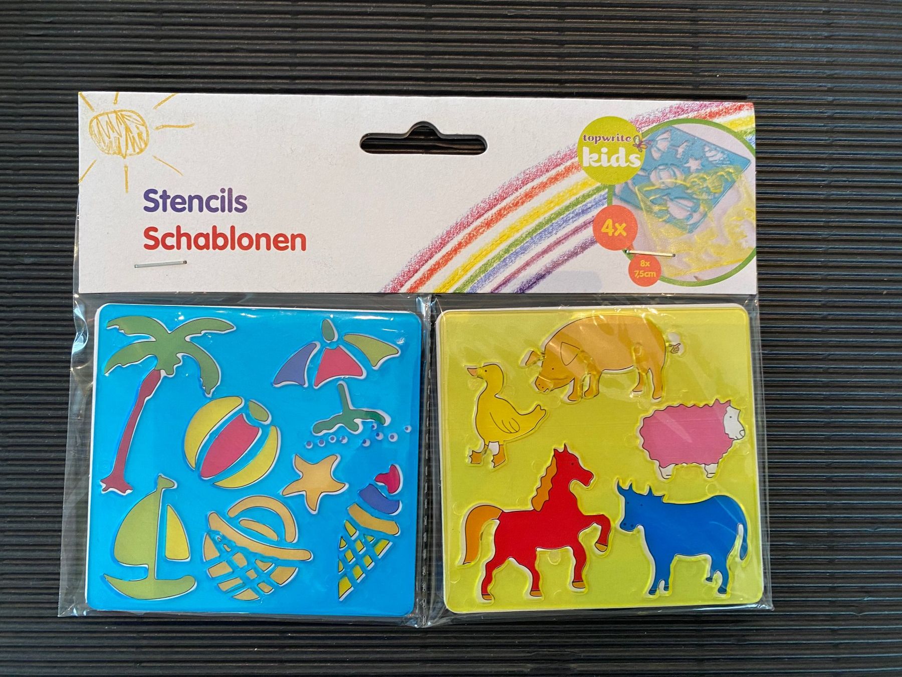 Giocattoli: Schablonen klein (4Stk. pro Set) – Nuovo e nell'imballaggio originale da Egg SZ venduto da irbaku