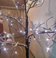Winterdeko Baum mit Lichterkette, Top Zustand