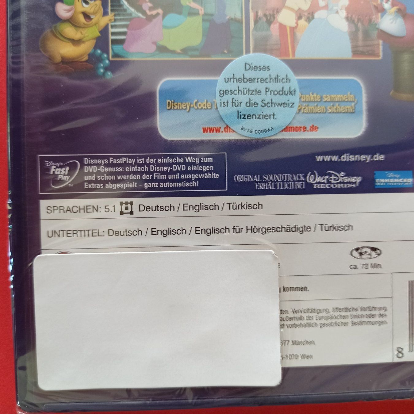 Tutti i DVDs: Cinderella- Neu und originalverpackt – Nuovo e nell'imballaggio originale da Dübendorf venduto da kb86_MOVIE 2