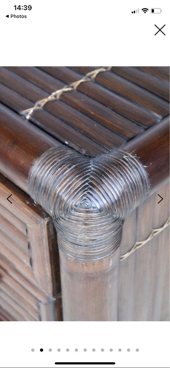 Cassettiere: Commode en rotin et bambou – Nuovo (secondo la descrizione) da Rennaz venduto da Loraccar 2