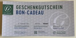 Golfers Paradise Gutschein CHF 1000.- à CHF 800-