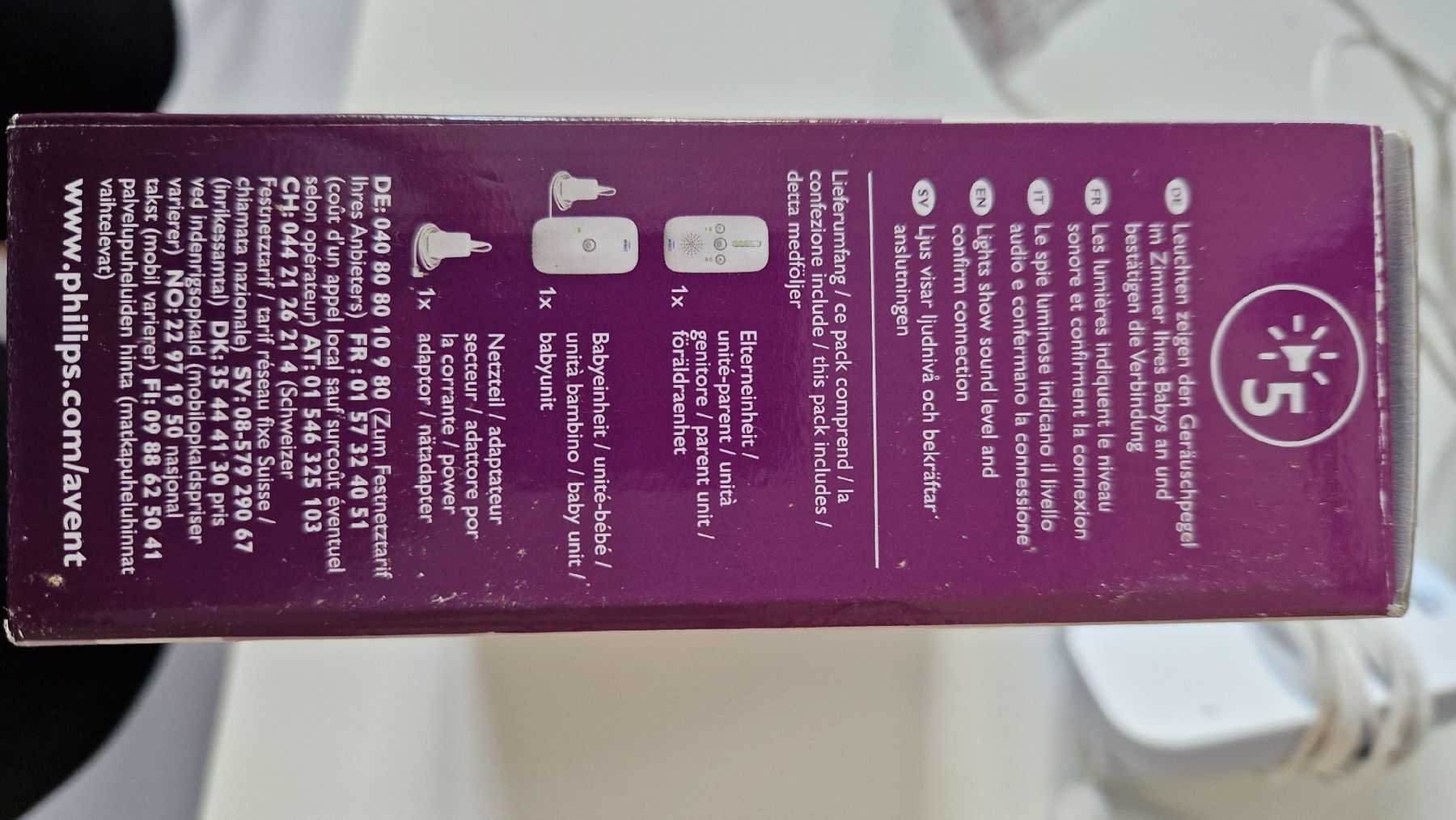 Philips Babyphone: Babyphone Philips Avent – Usato da Wettingen venduto da Diphtong 5