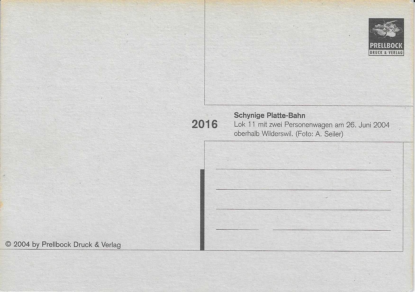 Cartoline postali: Schynige Platte-Bahn Lok 11 – Nuovo (secondo la descrizione) da Rothrist venduto da Stranglehold 1