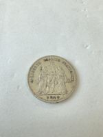 Ancienne pièce de monnaie française en argent, 5.- 1876