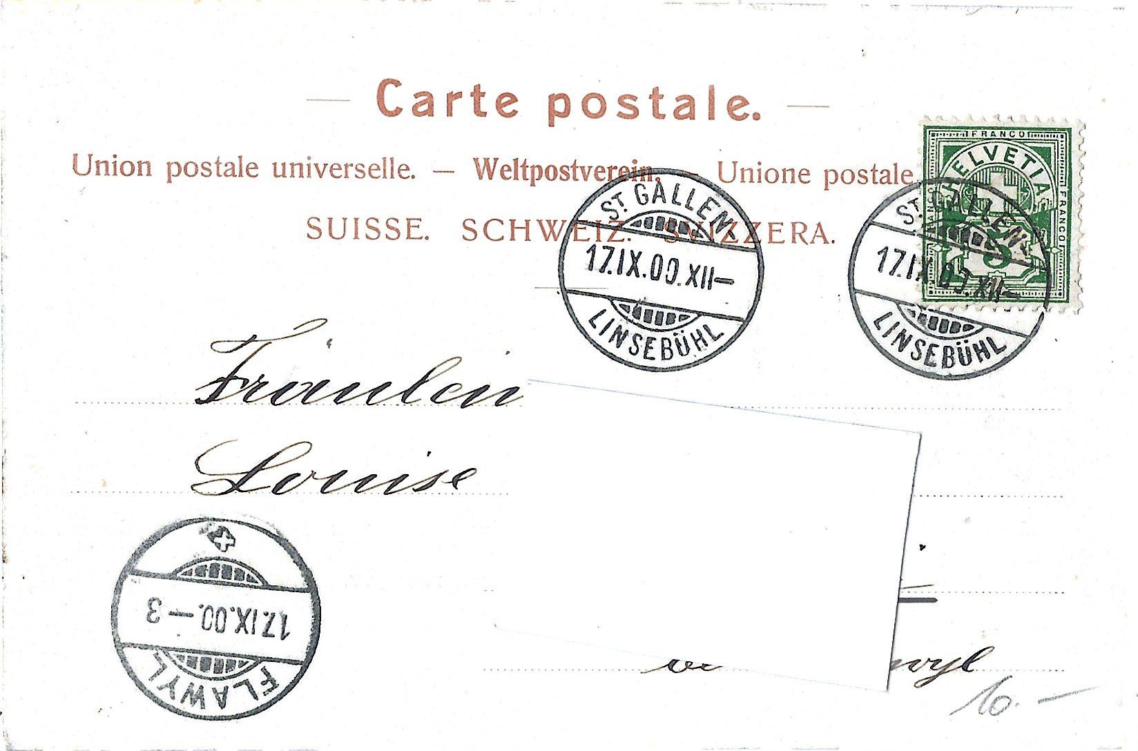 Cartoline postali: St.  Gallen   -   Panorama  vom  Freudenberg – Usato da Bütschwil venduto da Jackson1A 1
