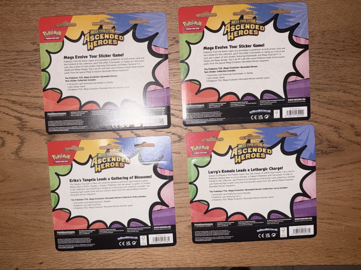 Pokémon Carte collezionabili: Pokémon Ascended Heros 4er Bundle EN – Nuovo e nell'imballaggio originale da Gurbrü venduto da SchiggyDeals 1