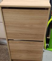 Schuhschrank Eiche Nachbildung 2 kipp Schubladen guter Zusta