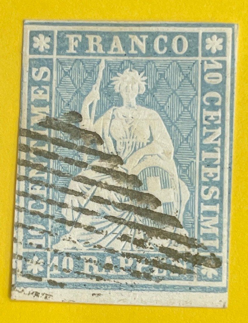 Alle Briefmarken: Kleinlot mit 4 Strubeli und eine Rayon – Gebraucht aus Sirnach von Melisangi 1