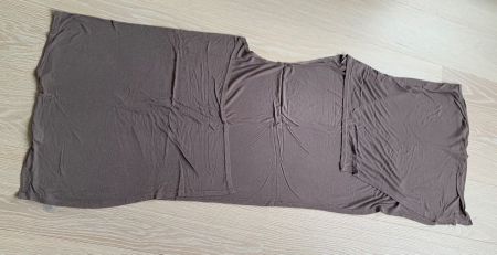Braune Strickjacke, Cardigan, ONE Size, sehr leichter Jersey