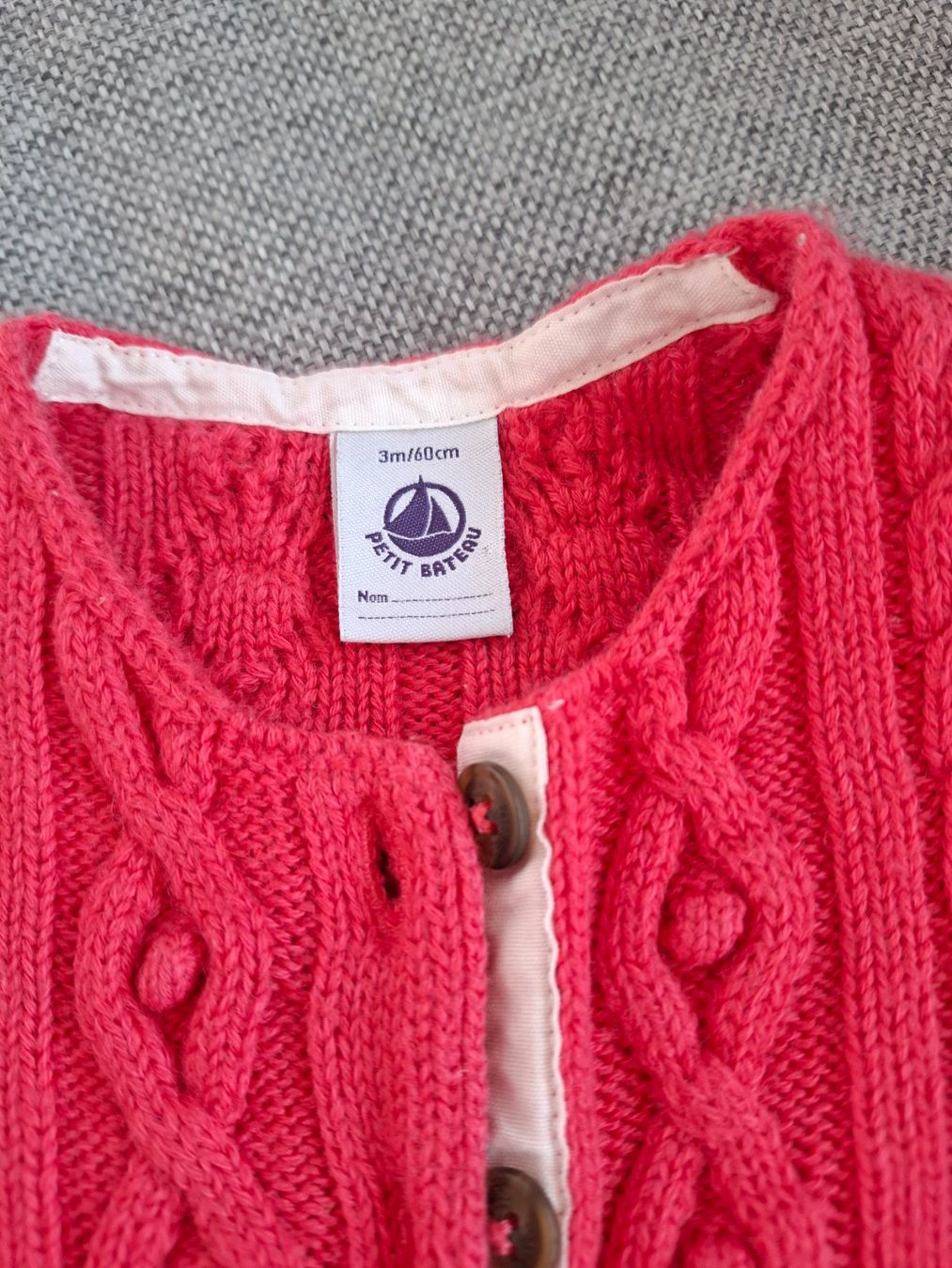 Petit Bateau Giacche & Cappotti: Petit Bateau, Baby Strickjacke, 3 Mon. – Usato da Dornach venduto da shoe-lina 3
