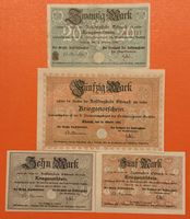 Eisenach 1918 Kriegsnotgeld 5/10/20/50 Mark