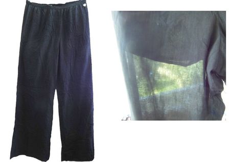 Gr 36 TWINSET Sommerhose weite semitransparente Beine leicht
