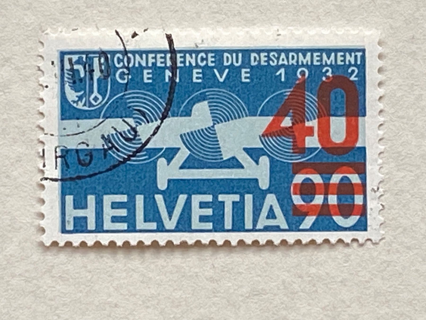 Alle Briefmarken: F24a, verschobener Aufdruck, Aargau – Gebraucht aus Aarau von hilde47 1
