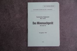 das Minensuchgerät Ms Gerät 43., Tech. Reglement T 33 d
