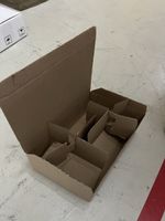 10x Kartonschachtel mit Fächern für 6 Produkte