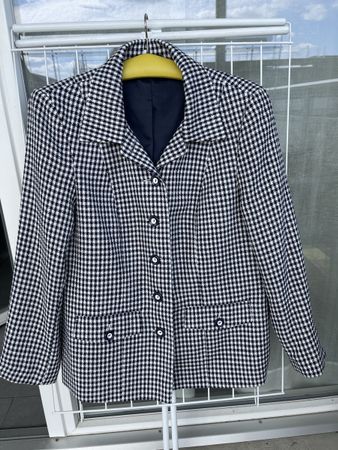 Karierte Vintage Damen Jacke, Blazer