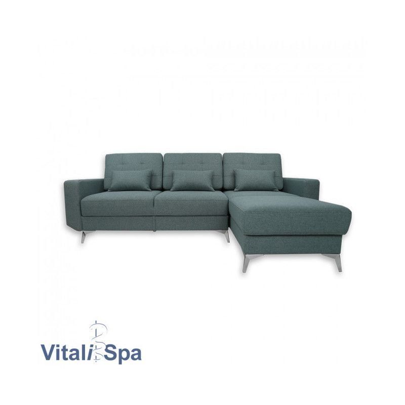 Divani: Ecksofa Schlafsofa Boxspringsofa YORK - Blau- Sofa – Nuovo e nell'imballaggio originale da Wallenwil venduto da toesstal-vertrieb 4