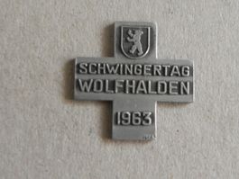 Abzeichen Schwingfest Schwingen Wolfhalden Appenzell 1963