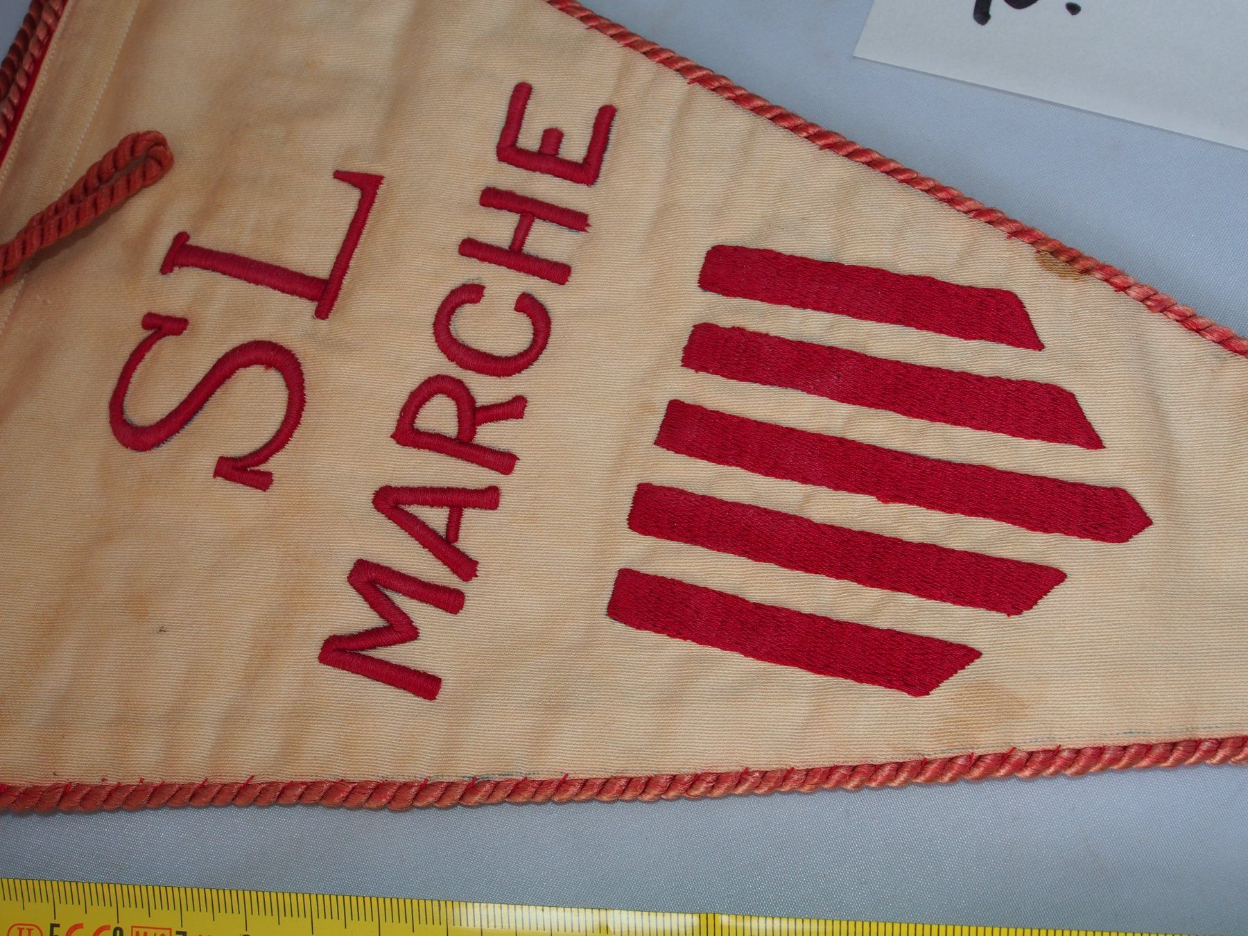 Toppe: Drapeau fanion Challenge Metropole 1936 SL Marche – Usato da Ovronnaz venduto da Etagne68 2